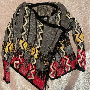 Boho Aztec Cardigan, size 2X